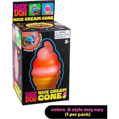 NeeDoh NICE CREAM CONE Ice Cream Swirl Squishy Toy